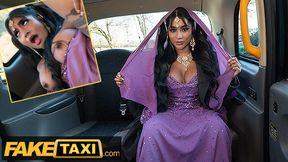 Fake Taxi Bengali nurse takes a big cock in her her tight Asian pussy with her big tits out