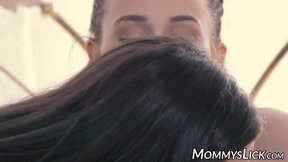 ”Stepmommy gives teenie a lecture in lesbian sex”