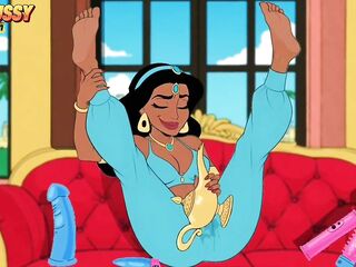 Futa. Princess Jasmine Angel with a Large Dong. Porn Aladdin Series.