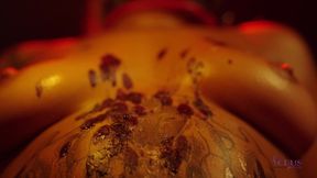 dancing for the master: spanked, blindfolded & waxed