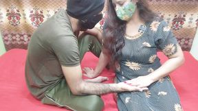 Typical Indian Desi Husband Stopped His Wife From Going to Her Friend's House and Fucked Her.