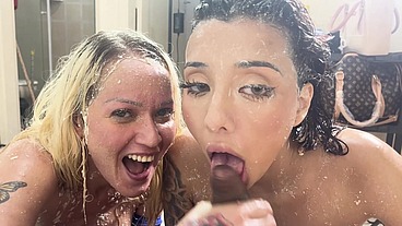 Amateur extreme vol 2 with Vitoria Beatriz and Larissa Leite sharing their fantasy about pk and piss drinking. Full scene POV style