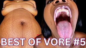 2 for 1 - Vored by Cheerleader and Vored by Stripper ft Queen Ava - This same size vore scene features mouth fetish, big belly, femdom pov, brat girls, tongue fetish, digestion, and consumed - 4k MP4