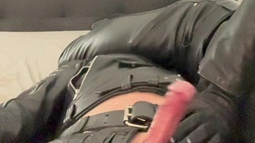 Part 2: Fresh Interracial Leather Duo BDSM Edgjng Session