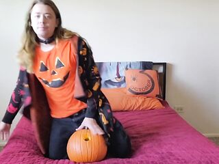 The Most good Halloween Particular Ever, Transgirl Screws Pumpkin