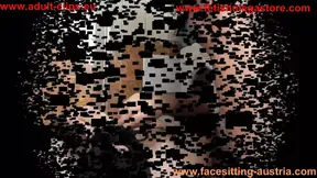 Smothering her ass with hot breath