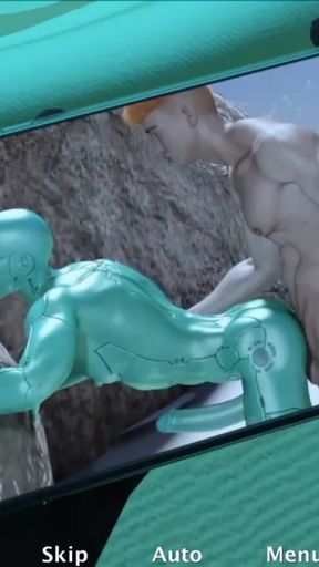 Spectacular moment from &quot;Naked men Training in the gym with the help of the personal trainer!!&quot;