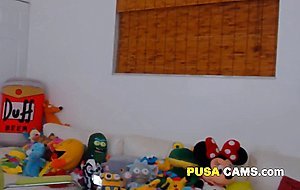 Nerdy Girl with Glasses Hot Live Streamer Teases Masturbates