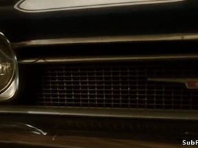 Tied up huge boobs blonde fucked bdsm