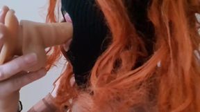 Femboy Sloppy Blowjob Spit ruined by thick lips and messy spit