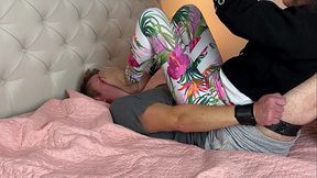Restrained Under Feet Of Asian Goddess