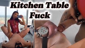 Kitchen Table Fuck - Pegging With XL Dildo [FullHD MP4]