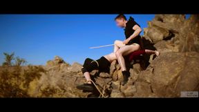 domthenation - brooke johnson bound hard to rock bdsm bondage caning