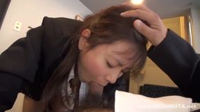 Horny Asian kitsune drives them wild in uncensored threesome
