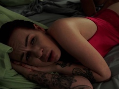Dirty Milf shares bed, gets facial cumshot in taboo