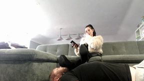Human Footstool Relaxation (MOV)