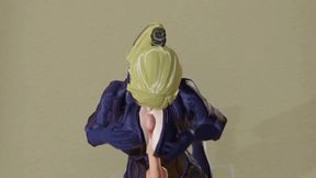POV babe Jill Valentine shows off round tits while pleasuring your cock