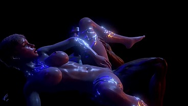 Latino Fucks Thick Blonde Chick's ass - 3D Porn