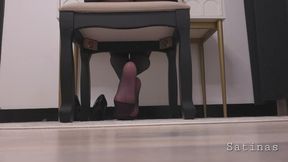 Footplay in Black Nylon