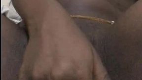 solo female orgasm, morning masturbation by black girl