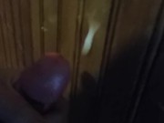 Bad boy cumming on wall