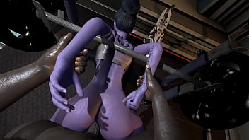 Widowmaker's big boobs and deepthroat impress BBC