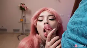 Skinny anime slut Karolina Geiman loves a fat dick