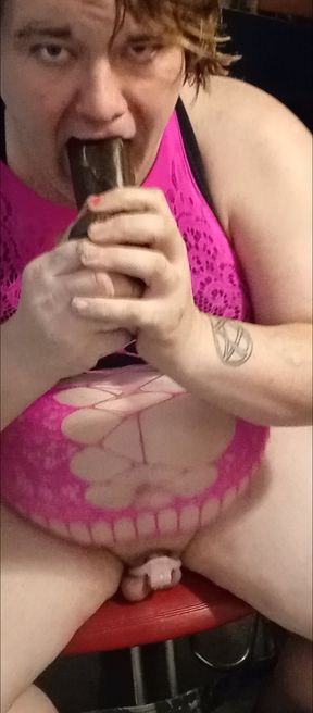 Deepthroat training for Sissy Cock lover