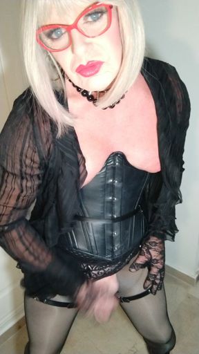 Lady in Black at Play