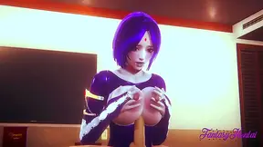Raven Tempts Fate with Sensual Blowjob Mastery in Fiery 3D Hentai Tryst