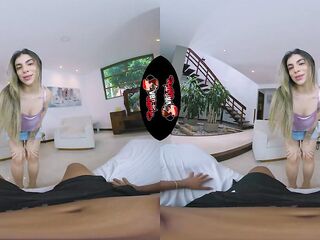 VRLatina - Large Butt Latin chick Rides U Until U Cum VR