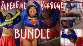 SuperGirl Bondage Bundle: VARIOUS SCENARIOS OF A SUPERHERO'S STRUGGLES IN 4K