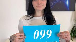 ”Inked babe at porn casting”