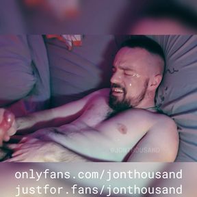 Str8 roommate filmed me piss cum on my face