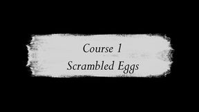 Chubby Puppy Enjoys Three Course Meal