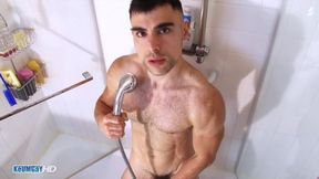 Fitness Trainer Exposed In A During His Showering