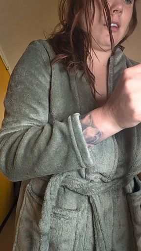 Do You Like to Watch Your Mommy Try on Lingerie? Check Out Her Huge Tits and Panties on Her Pussy.