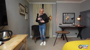 Blonde Bombshell's Big Cock Solo Delight