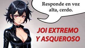 JOI extreme and disgusting hentai in Spanish.