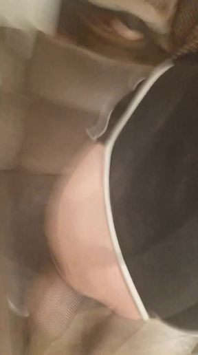 Blond post op trans woman loves her buttplug pornstar Britney Dutch Ts