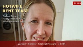Wife Pays Rent with Landlord Facial While Husband Watches