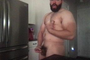 Quick Cumshot in Kitchen