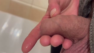 Hold his uncut Dick when he Pee on my fingers Compilation