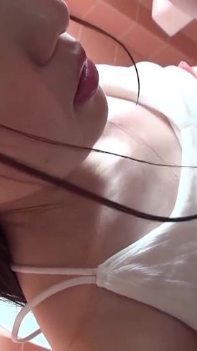 Slick Outdoor Tease with a Pink Tipped F Cup Beauty Soaked in Oil Part.3