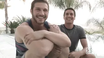 Brandon and Titus go wild in a steamy bareback session