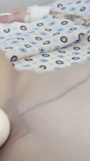 Hot and Sexy Brunette Cums Hard Tied Up with Hitachi Dildo   Clip 1