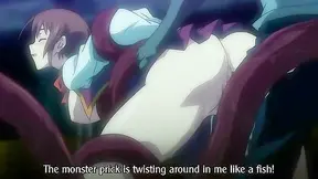 Tentacle Duo Overwhelms Teen Hentai Girl in Steamy DP Encounter