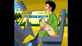 Android 18 Pleasures Krillin with Hot Oral Action in His Car – DBZ Desire