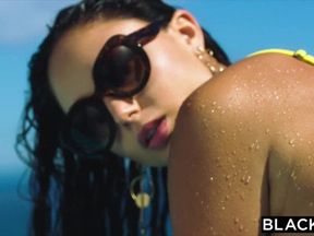 BLACKED Hot Wife was alone on vacation until she found two BBCs