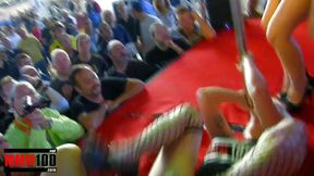 one colourful show with lesbian girls at the erotic festival seb 2010 in barcelona